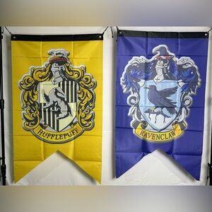 Harry Potter Flags (4) 30x50 Inches.
